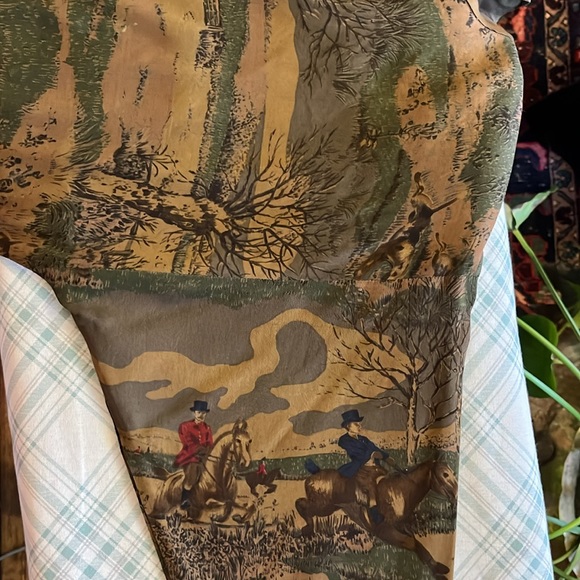 Vintage 1990’s Y2K Ralph Lauren Button up Equestrian print shirt size small - Picture 3 of 5